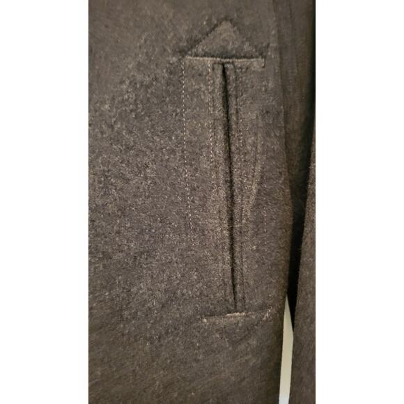 Lands End Wool Blend Women's Double Breasted Pea Coat Gray Size 4 - Picture 15 of 16